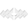 thumbnail image 2 of 18"W x 12"H x 3"ID x 5 1/2"C x 1"P Zoe Architectural Grade PVC Contemporary Ceiling Medallion, Two Piece, 2 of 11