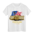 thumbnail image 4 of mgoYE 250 Years 1776-2026 250th Birthday Eagle T-Shirt for Celebrate 250th Anniversary of America Patriotic Tee 250 Short-Sleeved Top for Girls Boys 250th Anniversary USA Clothing Girls, 4 of 5