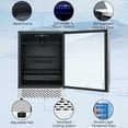 thumbnail image 2 of Beverage Refrigerator and Cooler,24 Inch Mini Fridge with Glass Door for Soda Beer or Wine,120 Cans Capacity,Small Drink Dispenser Machine for Office or Bar,Built-In/Free Standing, 2 of 8