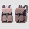 thumbnail image 4 of CUZIBR Girls Backpack For Campus Daily Commute Sports Travel Casual Vintage Color Block Daypack Unisex Students Adjustable Mesh Padded Shoulder Straps School Rucksack, 4 of 6