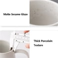 thumbnail image 3 of Juego de 1 taza de cerámica esmaltada con sésamo mate, capacidad de 15,22 oz, taza de café grande for oficina, for hombres y mujeres., 3 of 6