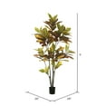 thumbnail image 2 of Vickerman Vickerman 5' en Pot de Cronton Vert et Orange avec 104 Feuilles, 2 of 2