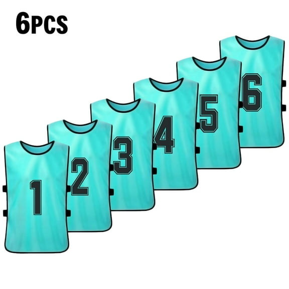 Vest,Quick Soccer Team Soccer Team Numbered Pinnies Quick Soccer Team Numbered Bibs Numbered Bibs Vest 6pcs Kid's Pinnies 6pcs 's Pinnies Jinmie Lake Vest Soccer Vest Rookin Huiop 6pcs 's