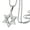 Silver, variant on Men's Stainless Steel Star of David Pendant with 24" Chain - (Silver)