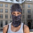 thumbnail image 2 of Unique Bargains 1 Pc Quick-drying Ice Silk Snake Pattern Balaclava Face Mask Navy Blue, 2 of 5