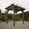 thumbnail image 2 of Highwood Bodhi 8' x 8' Pergola - Outdoor, Eco-friendly, Synthetic Wood, 2 of 6