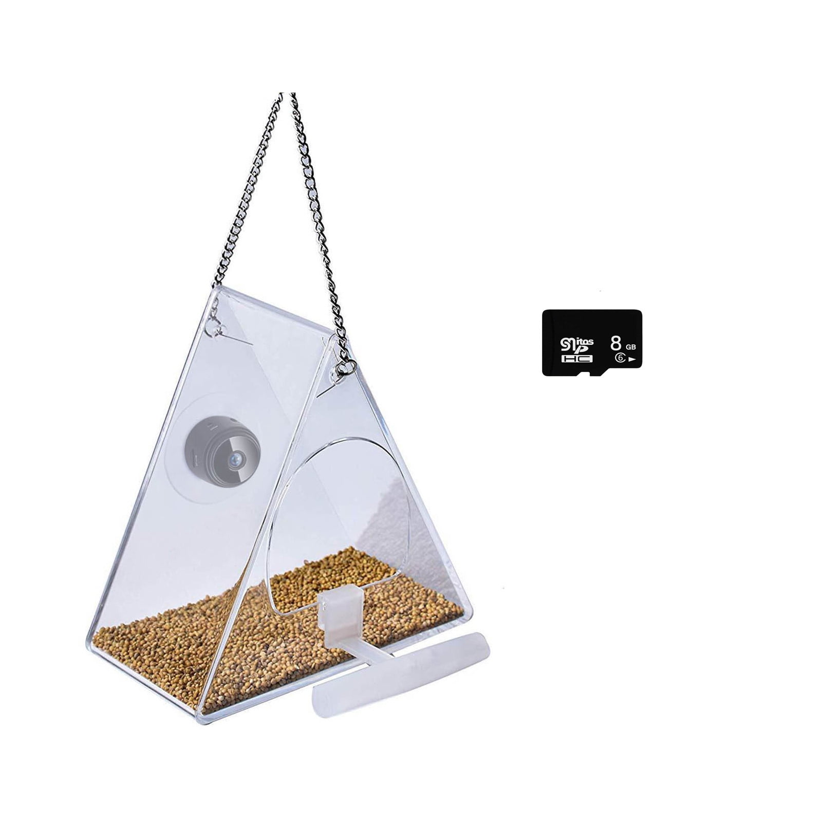 Mangeoire Intelligente Pour Oiseaux Avec Caméra, Caméra D'observation Des Oiseaux, Capture Automatique De Vidéos D'oiseaux Et Détection De Mouvement, Caméra De Maison Pour Oiseaux (bleu Sarcelle