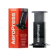 AeroPress Original Single Cup Coffee Maker, 3-in-1 American, French Press & Espresso Style, Gray
