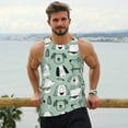 thumbnail image 6 of Cauagu Puppy Print Men's Sleeveless Muscle Shirts,Tank Tops Quick Dry Workout Tank Top Gym Muscle Tee Fitness Bodybuilding T Shirt for Men-4X-Large, 6 of 7