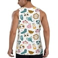 thumbnail image 3 of Easygdp Cartoon Animals Men's Tank Top, Sleeveless Muscle T Shirts, Breathable, Quick-Dry, Loose for Gym, Running, Fitness - Small, 3 of 9