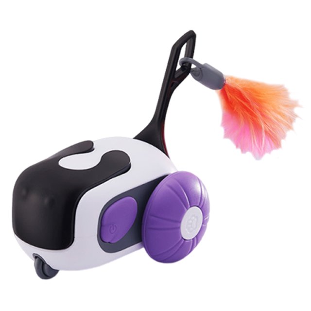 Toy Automático Automóvil Juguete Interactivo Gato Eléctrico para Gatos Interiores Control Remoto Recargable Bo Adultos Gatitos Rojos
