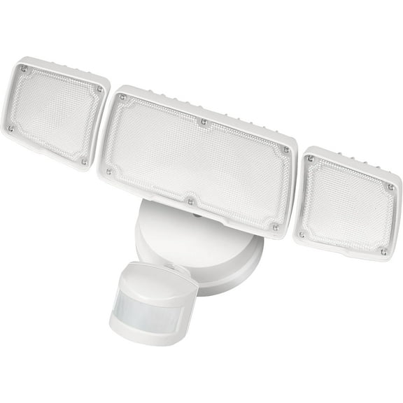 WAA 50W 5500LM LED Motion Sensor Flood Light 5000K Waterproof 4 Modes 3 Distances White (Garage/Yard/Porch)