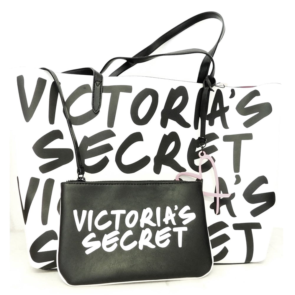 Victoria's Secret Victoria's Secret Wicked Black and White Tote Bag