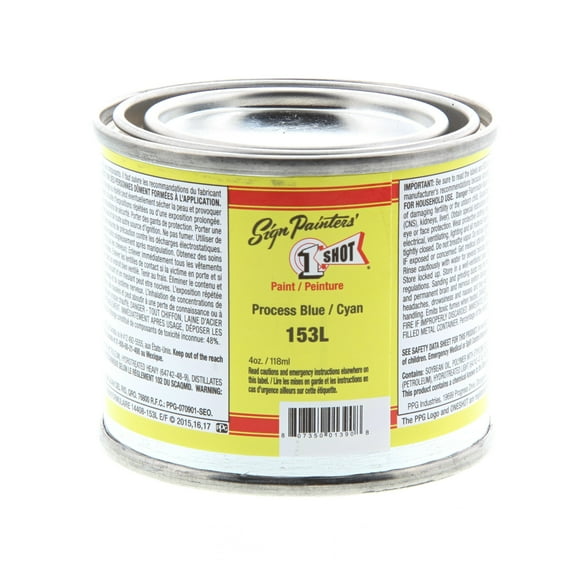 1 Shot Lettering Enamel, 4 oz., Process Blue