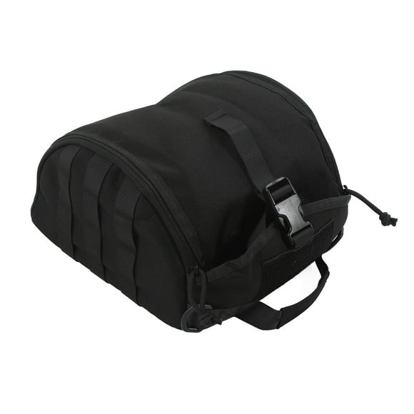 Camping Helmet Bag Canvas, Scratch Prevention Adjustable Helmet Storage Tote with Thickened Lining Shoulder Straps for Hard Hats Motorcycle Helmets