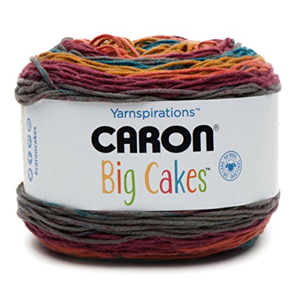 Caron Big Cakes Self Striping Yarn 603 yd/551 m / 10.5oz/300 g Each