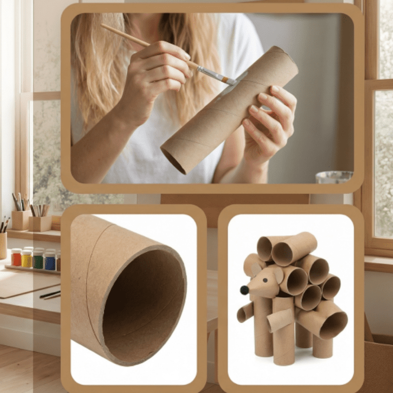 12 Pcs Cardboard Tubes Paper Towel Tubes Craft Rolls Durable Kraft Paper for School Art and Group Projects