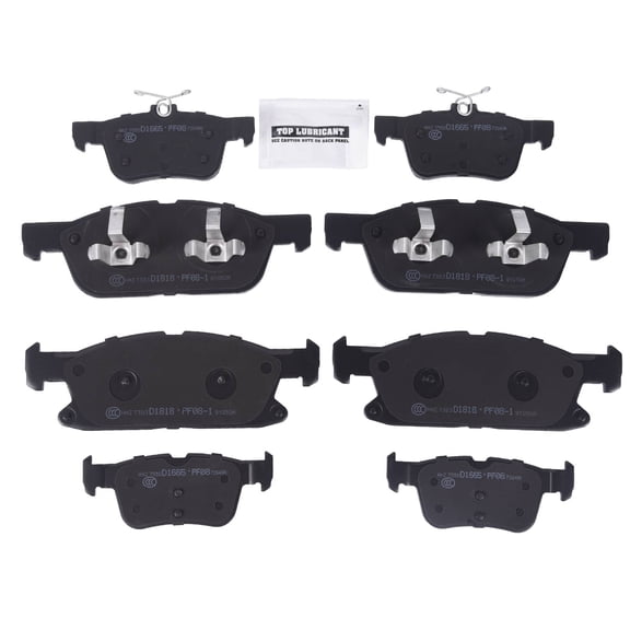 Axenor Front Rear Ceramic Brake Pads 301.18180, 301.16650, 105.18180, 105.16650