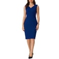thumbnail image 1 of Vestidos sin mangas de la colección INSPIRE CHIC para mujeres, elegante vestido lápiz con escote corazón, 1 of 4