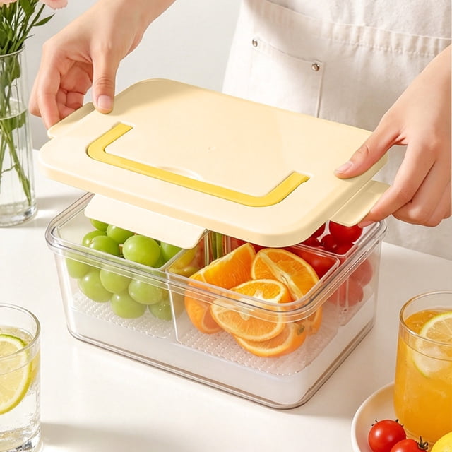 Portable Compartment Box Food-grade Sealed Lunch Box Outdoor Picnic Ice Box Refrigerated Storage Box