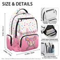 thumbnail image 5 of Kuiaobaty Baseball Print Backpack for Girls 8-12 Ice Cream Print Backpack with Padded Strap Multi Pockets School Bag Daypack for School, Pink, 5 of 7