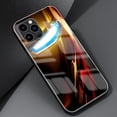thumbnail image 3 of Funda de cristal templado Iron Man para iPhone, carcasa de Marvel para Apple 11, 12, 13, 14, 15 Pro Max, 7, 8 Plus, X, XS, XR, 3 of 5