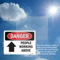 thumbnail image 6 of People Working Above OSHA Danger Aluminum Sign 24 Inch x 18 Inch - 10 Pack, 6 of 8