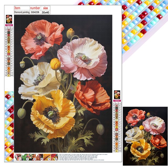 Kit Con Cuentas Cuadradas 5D DIY 30x40cm