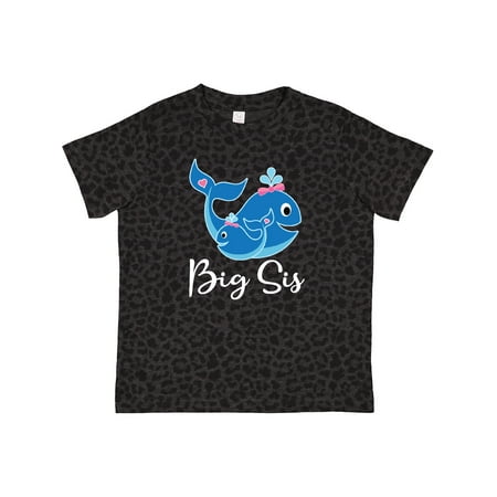 

Inktastic Big Sis Whale Girls Sister Gift Toddler Toddler Girl T-Shirt