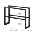 thumbnail image 7 of Yamazaki Home Expandable Shoe Rack - Two Sizes, Black, Steel, Double, Holds 6 to 12 shoes, Expandable, 7 of 7