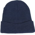 thumbnail image 2 of Plain Beanie Knit Ski Cap Skull Hat Warm Solid, Colors May Vary, 2 of 3