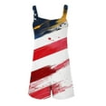 thumbnail image 5 of Besolor Womens Independence Day Rompers Jumpsuits Sleeveless Summer Scoop Neck Tank Top Short Pants Overalls, 5 of 5
