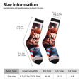 thumbnail image 3 of Saiise Chucky Funny Socks Men Women Adults Novelty Graphic Crew Tube Socks Crazy Design Casual Dress Socks for Sports,Running,Travel, 3 of 7
