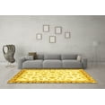 thumbnail image 3 of Ahgly Company Machine Washable Indoor Rectangle Oriental Yellow Traditional Area Rugs, 8' x 12', 3 of 4