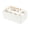 White, variant on Multifunctional Portable Storage Box, Compartmentalized Desktop Organizer for Baby and Maternity Items, with Handle and Dividers