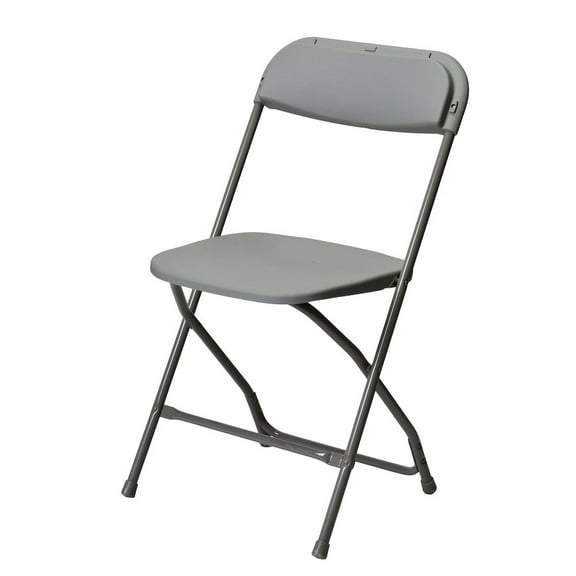CSP Commerical Seating Products Poly Grey Folding Chairs