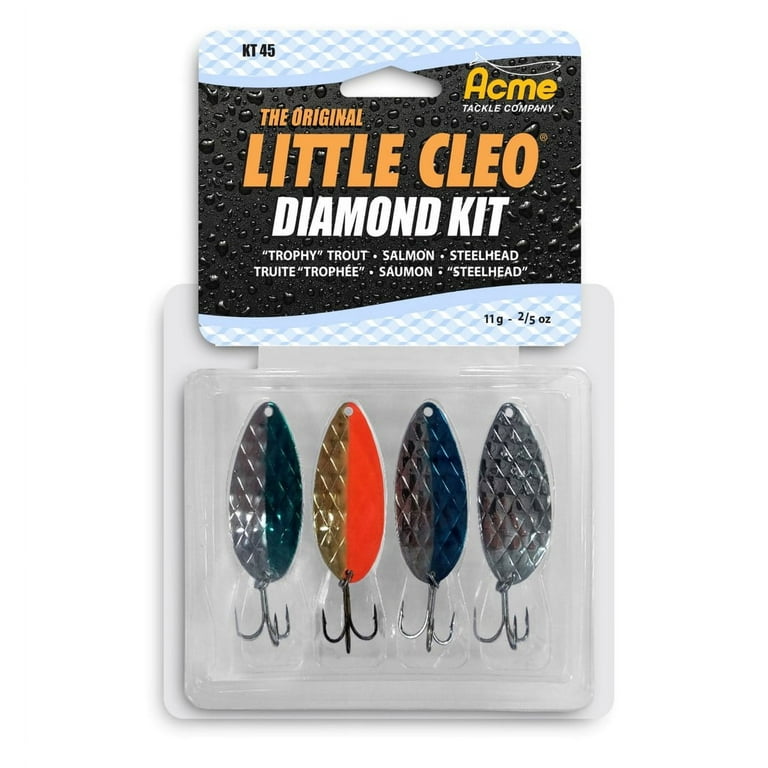 Little Cleo Diamond Fishing Spoon Kit 4pk 2/5 oz - Salt Water - Walmart.com Little Cleo Diamond Fishing Spoon Kit 4pk 2/5 oz - Salt Water - Walmart.com