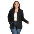 thumbnail image 3 of Gleelist Women's Full Zip Up Hoodie Sweatshirts Plus Size Long Sleeve Oversized Casual Hoodies Sweatshirt Jackets with Pockets(1X-5X), 3 of 8
