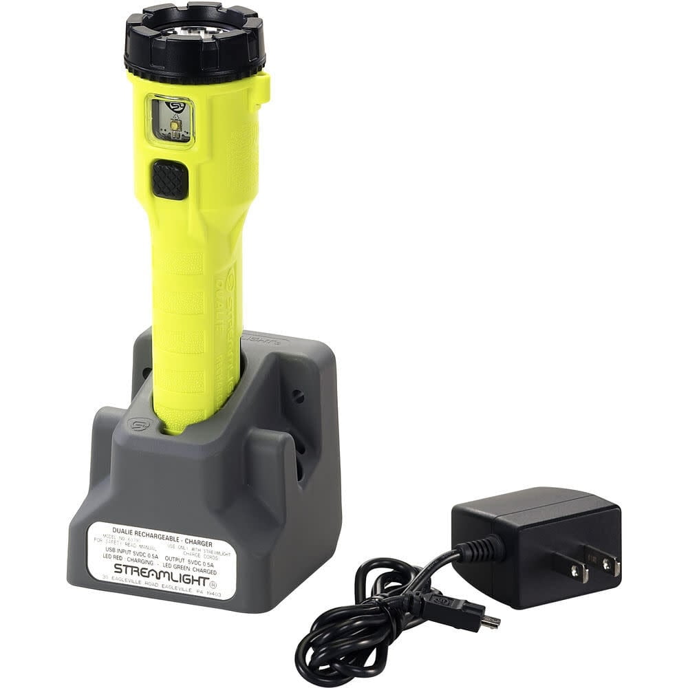 Streamlight 275 Lumen Dualie Rechargeable Magnet Flashlight - 12V DC Direct Wire - Box - Yellow