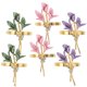 thumbnail image 3 of 6 elegantes anillos para servilletas con diseño floral para bodas, fiestas, banquetes, cenas navideñas y delicados porta servilletas, 3 of 7