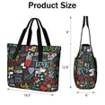 thumbnail image 3 of Tote Bag for Women - I Love My Dogs Art Shoulder Bag - Large Utility Work Duffle Bag with Zipper Handbag for Travel, Work, Sprots, 3 of 5