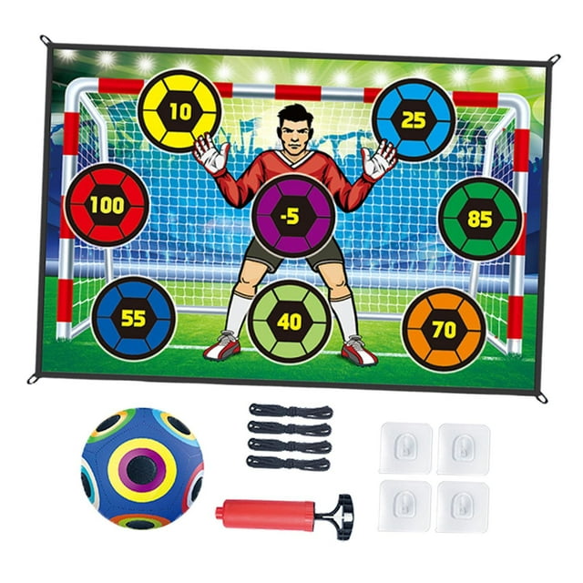 Juego de fútbol, accesorio de regalo para niños, niñas, lanzamiento de objetivo, juego de fiesta, juguete deportivo interactivo para parque, césped Estilo B