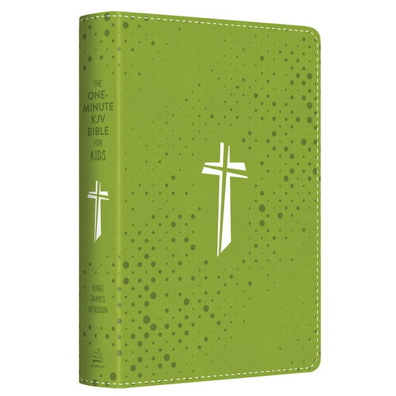 The One-Minute KJV Bible for Kids [Neon Green Cross], (Hardcover)