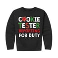 thumbnail image 2 of Instant Message - Cookie Tester Reporting For Duty - Youth Crew Fleece, 2 of 6