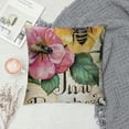 thumbnail image 2 of PHYHOO Pink Flower Decorative Throw Pillow Covers , Sweet Home Floral Spring Summer Cushion Case Decor, Bloom with Grace Home Decoration for Sofa Couch, 2 of 5