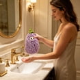 thumbnail image 4 of Xiaoqie Purple Hand Wipe Hanging Super Absorbent Thick Drying Odor Proof Toilet Children's High Beauty Hand Wipe, 4 of 6
