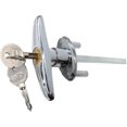 thumbnail image 1 of Universal Shed Door Lock T Handle Kit with 2 Keys - Garage Door Keyed T-Handle Lock, 1 of 4