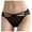 Black, variant on Alkepwun Sexy Cheeky Panties for Women Floral Lace Criss Cross Underwear Strappy High Cut Bikini Briefs on Clearance
