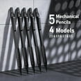thumbnail image 2 of Four Candies Metal Mechanical Pencil Set,5 Count, Metal Mechanical Pencils 0.5, 0.7, 0.9,2.0(2Pcs), 420Pcs Leads (4B 2B HB 2H Color), for Writing Sketching Drawing (Black), 2 of 7