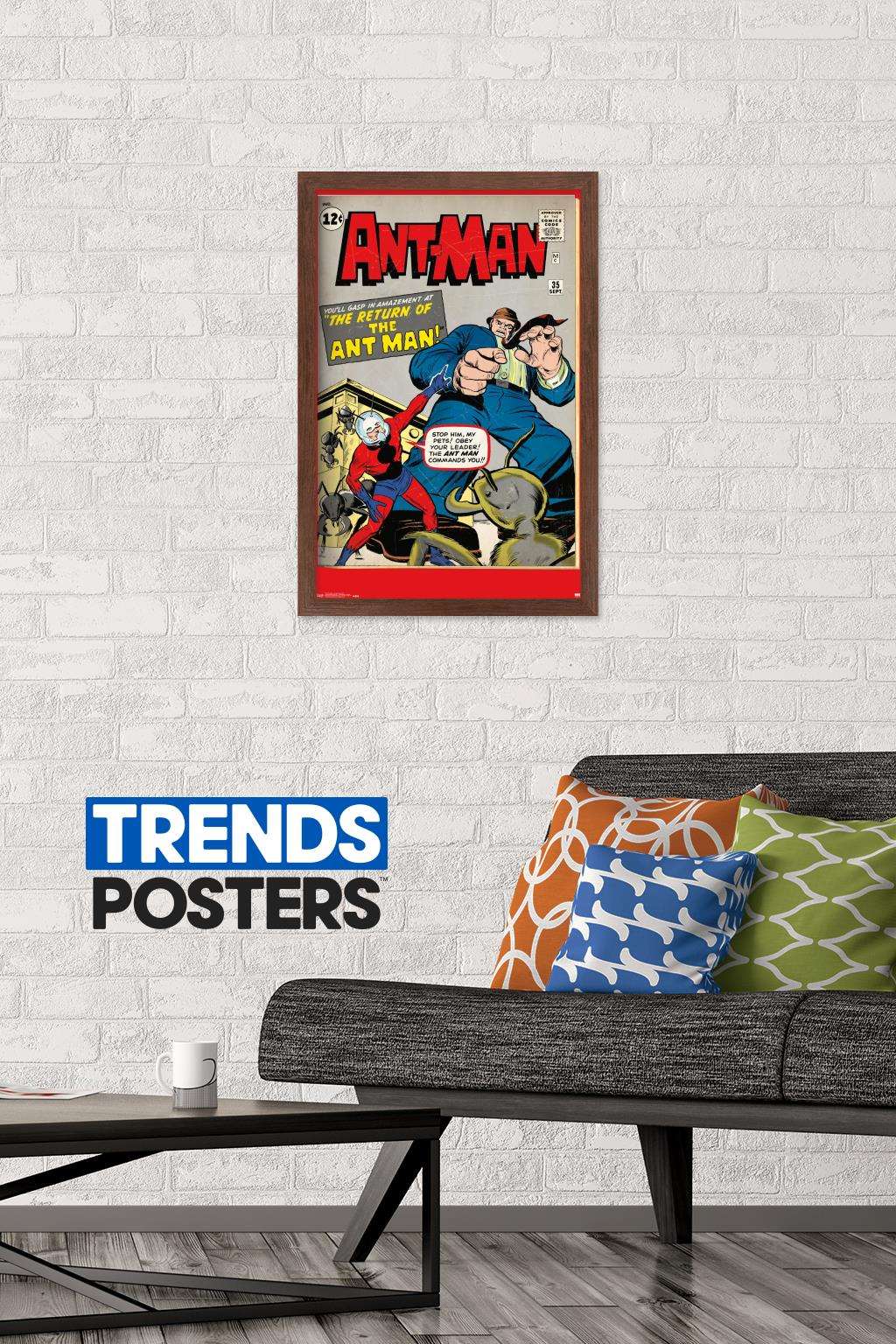 Marvel Comics - Ant-Man - ReVised Cover 27 Wall Poster, 14.725" x 22.375", Framed